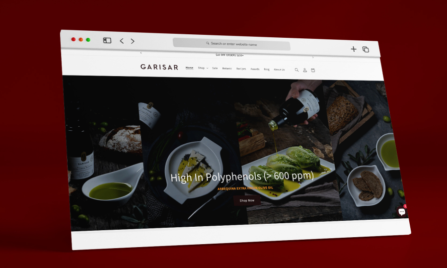 Shopify-Shop für Premium-Natur- und Gourmetprodukte, mit authentischem Markenbild, sorgfältiger Gestaltung und klarer Nutzerorientierung.