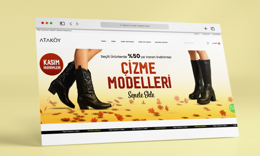 WordPress-Website für Schuhmode, mit visueller Markenästhetik, klarer Inhaltsstruktur und benutzerfreundlicher Navigation.