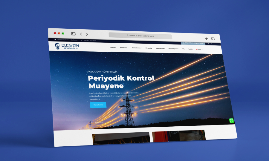 Shopify-Webseite für Ingenieur- und Messtechnikleistungen, mit technischer Markenwirkung und klarer Servicekommunikation.