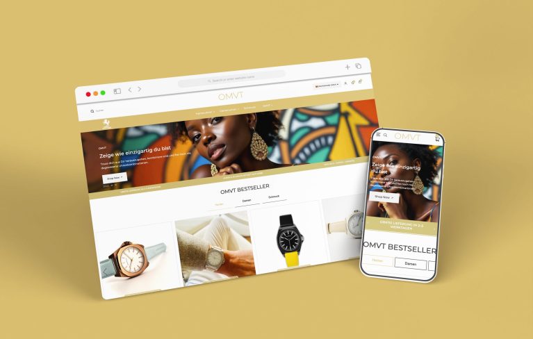 Ommovement präsentiert hochwertige Armbanduhren in einem modernen und ästhetisch gestalteten Shopify-Shop. Klare Produktdarstellungen, elegante Visuals und eine intuitive Nutzerführung schaffen ein stilvolles und professionelles Einkaufserlebnis.