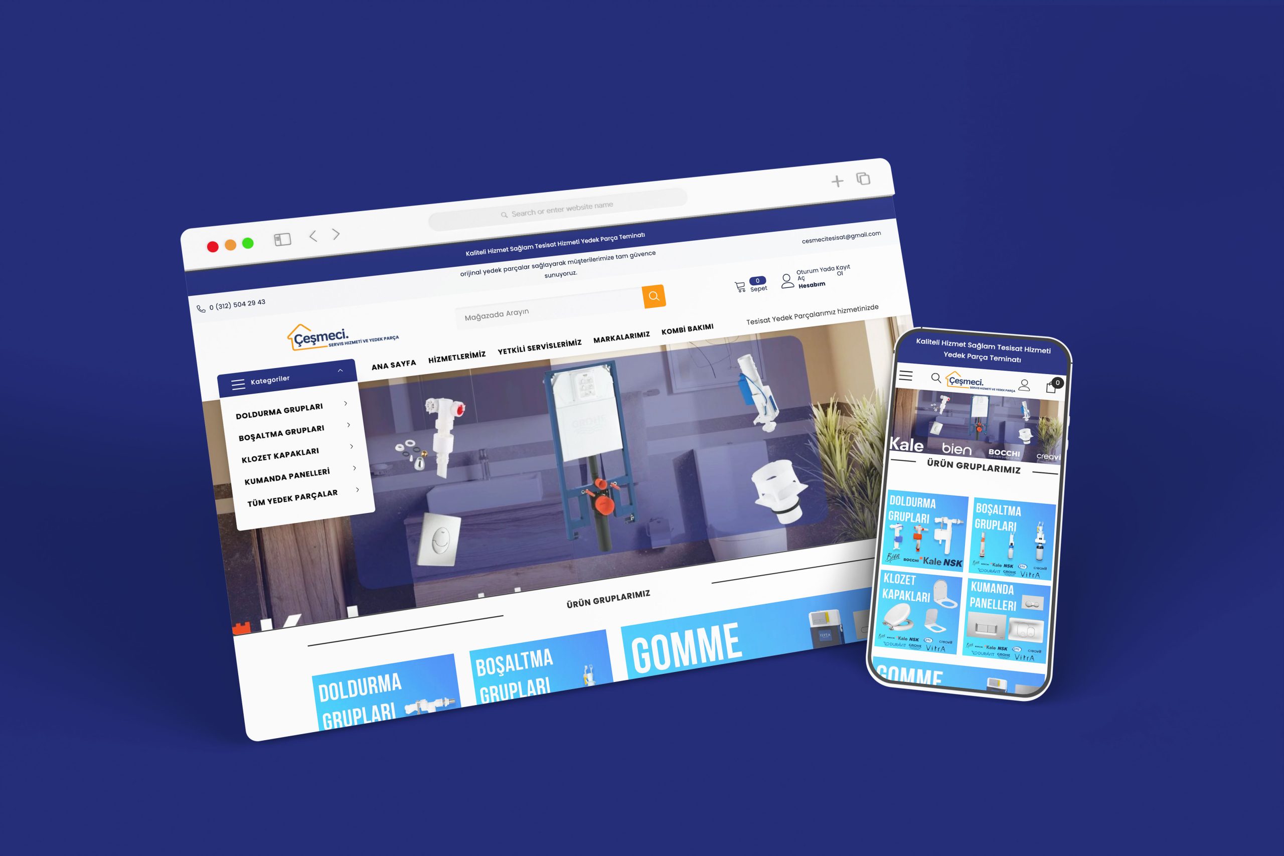 Çeşmeci Sıhhi Tesisat bietet professionelle Sanitär- und Installationslösungen, präsentiert in einem modernen und klar strukturierten Shopify-Auftritt. Die Website kombiniert benutzerfreundliche Navigation mit einer vertrauenswürdigen Markenwirkung und erleichtert Kunden den schnellen Zugang zu allen Dienstleistungen.