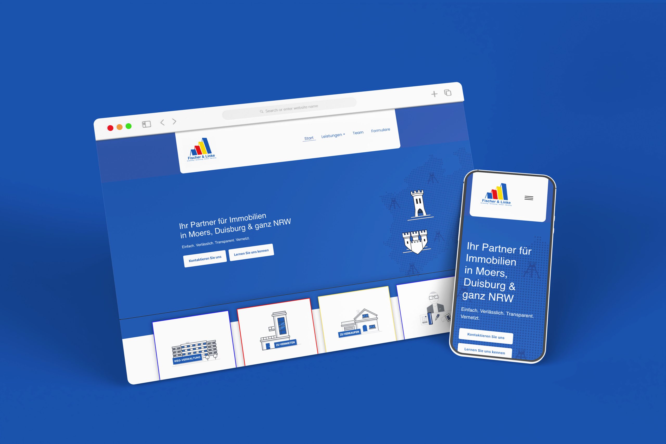 Fischer DE ist eine modern gestaltete WordPress-Website für Immobilienservices mit zahlreichen individuell entwickelten Funktionen. Klar strukturierte Inhalte, maßgeschneiderte Module und eine professionelle Präsentation bieten ein überzeugendes digitales Erlebnis für Interessenten und Kunden.