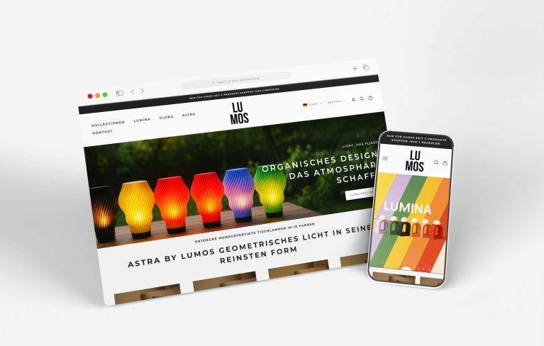 Lumosstore ist ein moderner Shopify-Shop, der sich auf handgefertigte 3D-Lampen spezialisiert. Jede Lampe wird individuell produziert und mit viel Liebe zum Detail gestaltet, um einzigartige Lichtmomente zu schaffen. Die klare Nutzerführung und das ästhetische Design machen das Einkaufserlebnis inspirierend und besonders.